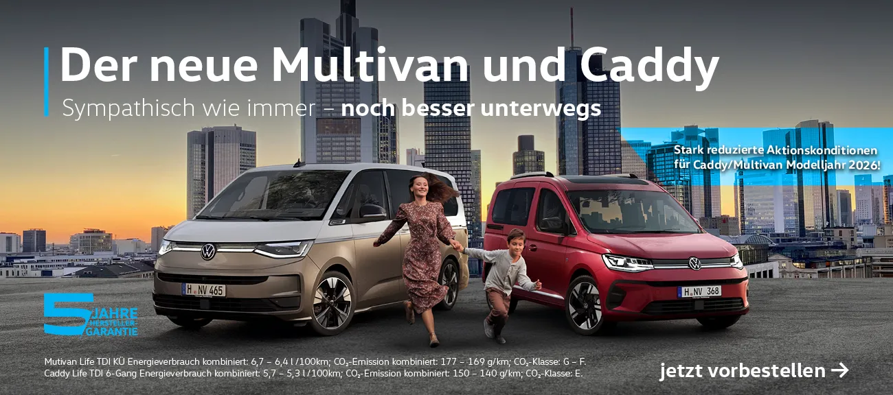 Der neue Caddy und Multivan